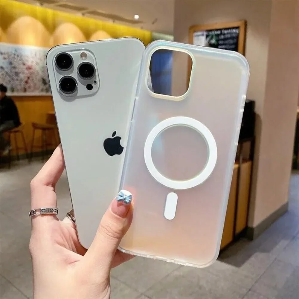 Los Angeles Boutique iPhone 13 Pro Magsafe Compatible Iridescent Clear Case NEW